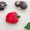 Wrapables 3D Resin Fridge Magnets, Food Simulation, Succulents, Famous Faces Refrigerator Magnets for Kitchen (Set of 5)
